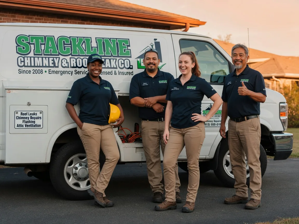 Chimney flashing repair company in Denton, KS